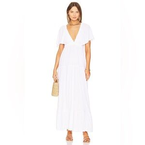 Women’s White Boho Maxi Dress | M